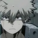 Minimalist Bakugo avatar for google chat integration, featuring adaptive emotional expressions