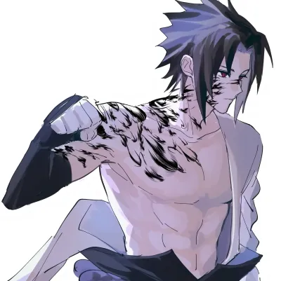 Sasuke Uchiha: Playful AI chatbot mascot enhancing user engagement in random chats	