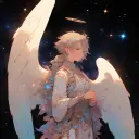 Minimalist Seraph avatar for google chat integration, featuring adaptive emotional expressions