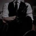 Mafia Gang's AI avatar with dynamic vector art style, embodying friendly AI chat capabilities