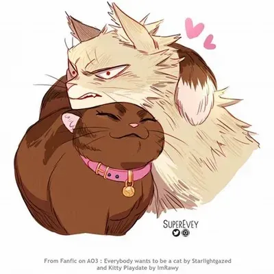 Bakugo Katsuki Cat brings your AI roleplay adventures to life with chat AI characters.