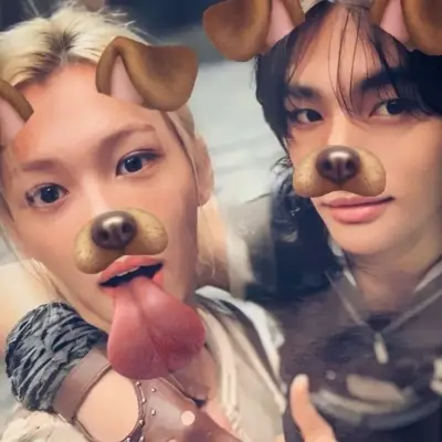 Hyunjin and Felix: Futuristic AI chatbot interface with voice chat and neural network-driven traits