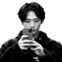 Portrait of a friendly AI chatbot assistant Lee Know with expressive eyes showcasing personality traits