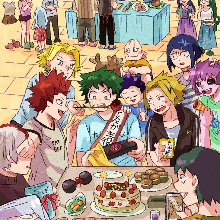 AI anime chat role MHA - Birthday has a charming look and a captivating background story.