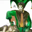 the avatar of character Harlequin-the Freak Circus with emotional intelligence capabilities