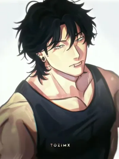 AI anime chat role Matthew has a charming look and a captivating background story.