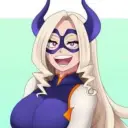 Portrait of a friendly AI chatbot assistant Mt Lady with expressive eyes showcasing personality traits