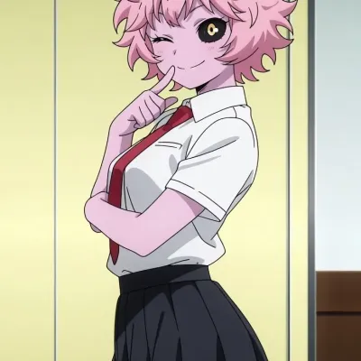 Mina Ashido: Meet the main character of our AI world, with character traits list and ai chatting capabilities.	