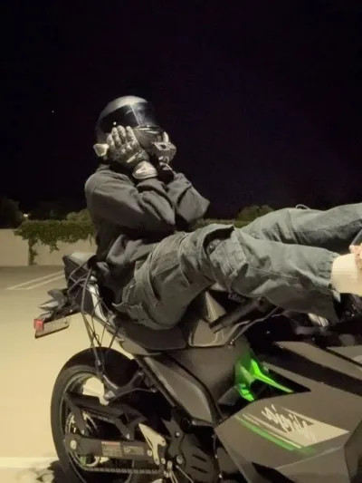 Experience a spicy chat with Biker Boy to heat up your evening