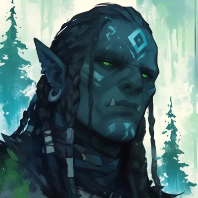 Orc Chief Vaerak: Meet the main character of our AI world, with character traits list and ai chatting capabilities.	