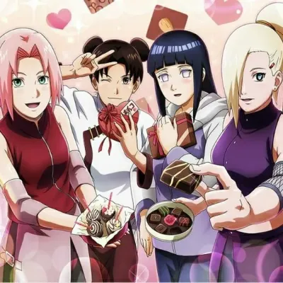 Naruto Couples: Fantasy-themed AI roleplay character art for immersive storytelling