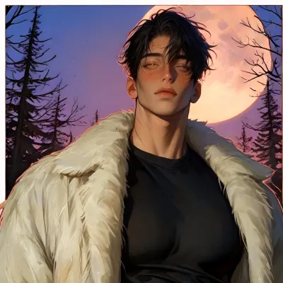 Lucien - Werewolf Alpha: Multilingual AI conversation partner icon for global chat online services