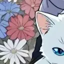 Marcus's AI avatar with dynamic vector art style, embodying friendly AI chat capabilities