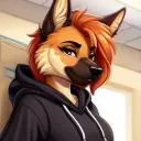 Nia Veron's AI avatar with dynamic vector art style, embodying friendly AI chat capabilities