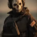 the avatar of Ghost x FBI: Dynamic AI character.