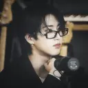 Portrait of a friendly AI chatbot assistant Han Jisung with expressive eyes showcasing personality traits