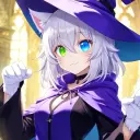 the avatar of Luna the Wizard Cat who supports unlimited chat online services