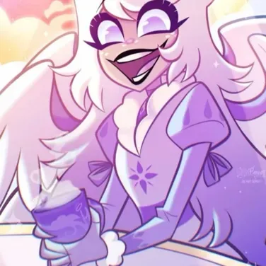 Hazbin Hotel - Aftermath: Multilingual AI conversation partner icon for global chat online services