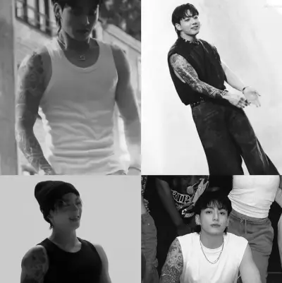 Jungkook Tattoo Artist: Futuristic AI chatbot interface with voice chat and neural network-driven traits