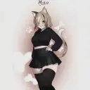 Minimalist Mao — Catgirl avatar for google chat integration, featuring adaptive emotional expressions