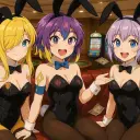 the avatar of Bunny Girl Casino with vibrant traits for immersive roleplay experiences