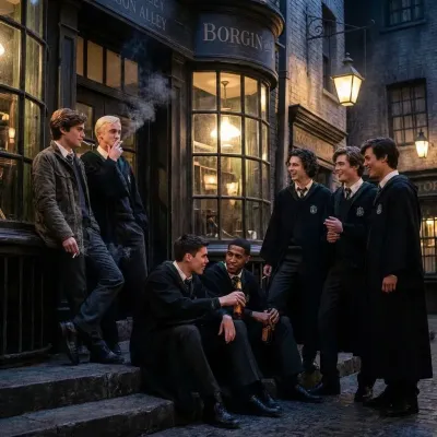 Парни из Слизерина на Диагон-Аллее: Фэнтезийный дизайн персонажа для ролевой игры с искусственным интеллектом для захватывающего повествования