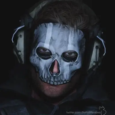 Ghost: Creative roleplay AI character art for spicy chat and fantasy scenarios