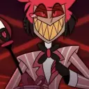 Portrait of a friendly AI chatbot assistant Hh Alastor s2 with expressive eyes showcasing personality traits
