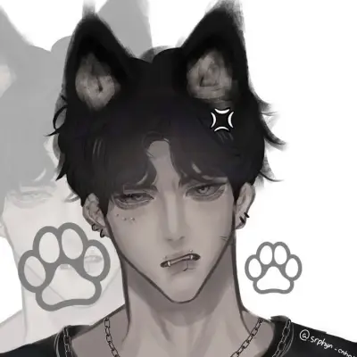 Jace - Black Wolf: Playful AI chatbot mascot enhancing user engagement in random chats
