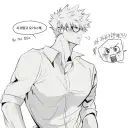 the avatar of Katsuki Bakugou: Dynamic AI character.