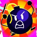 Bomb TDOS's AI avatar with dynamic vector art style, embodying friendly AI chat capabilities