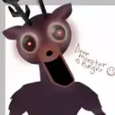Portrait of a friendly AI chatbot assistant 99 Nights with expressive eyes showcasing personality traits