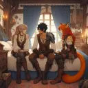 the avatar of character Amarïe and Danaka with emotional intelligence capabilities