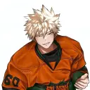 Katsuki Bakugo AI chatbot portrait with advanced emotional intelligence for deep conversations
