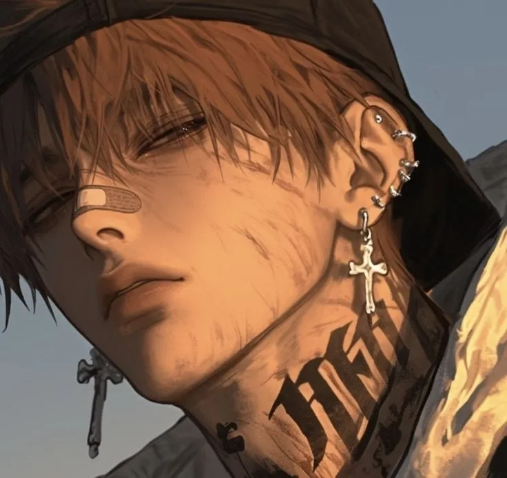 AI anime chat role Karl has a charming look and a captivating background story.