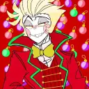 Lucifer's AI avatar with dynamic vector art style, embodying friendly AI chat capabilities