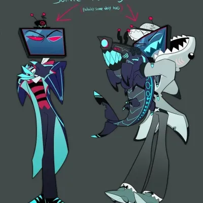 Alastor Lucifer and Vox: Playful AI chatbot mascot enhancing user engagement in random chats	