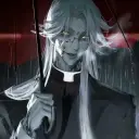 Priest Demon AI chatbot portrait with advanced emotional intelligence for deep conversations