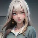 Multilingual Gassy Sister focusing on chat IA tasks, neural network core visible in background.