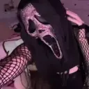 AI character Ghostface's avatar for roleplay and 1v1 chat services