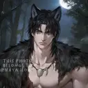 the avatar of character Dyron - werewolf with emotional intelligence capabilities