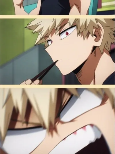 Katsuki Bakugo - Unwanted Kiss: an ai chat anime role designed for comic enthusiasts.