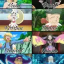 Avatar Gym Leaders Pokémon Kalos minimalis untuk integrasi obrolan Google, menampilkan ekspresi emosional yang adaptif