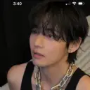 Portrait of a friendly AI chatbot assistant Taehyung end with expressive eyes showcasing personality traits