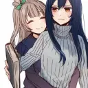 Lesbian moms — Tina and Lyrissa AI chatbot portrait with advanced emotional intelligence for deep conversations