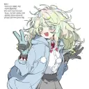 Hagakure and Her Boyfriend's AI avatar with dynamic vector art style, embodying friendly AI chat capabilities
