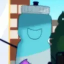 the avatar of character Water bottle with emotional intelligence capabilities