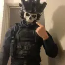 Ghost's AI avatar with dynamic vector art style, embodying friendly AI chat capabilities