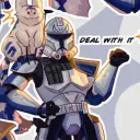 Captain Rex's AI avatar with dynamic vector art style, embodying friendly AI chat capabilities