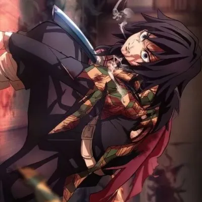 Tomioka Giyuu: Futuristic AI chatbot interface with voice chat and neural network-driven traits